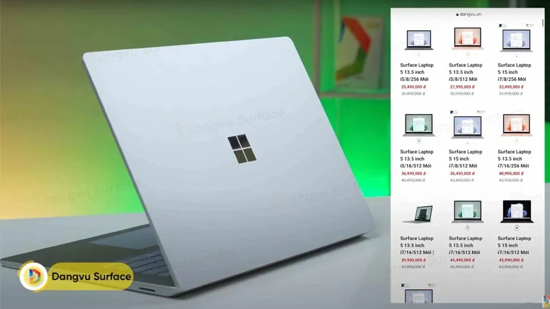 Surface Laptop 5 cung cấp nhiều tùy chọn về giá