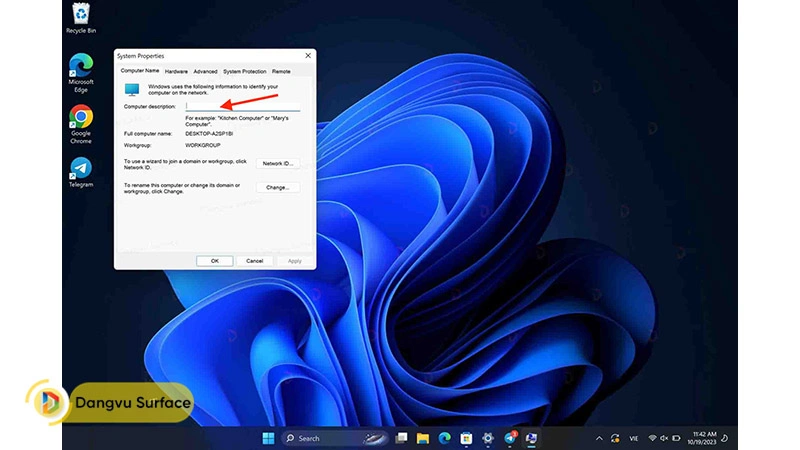 Cách đổi tên máy tính Surface trên Windows 11 - Đăng Vũ Surface Hướng Dẫn