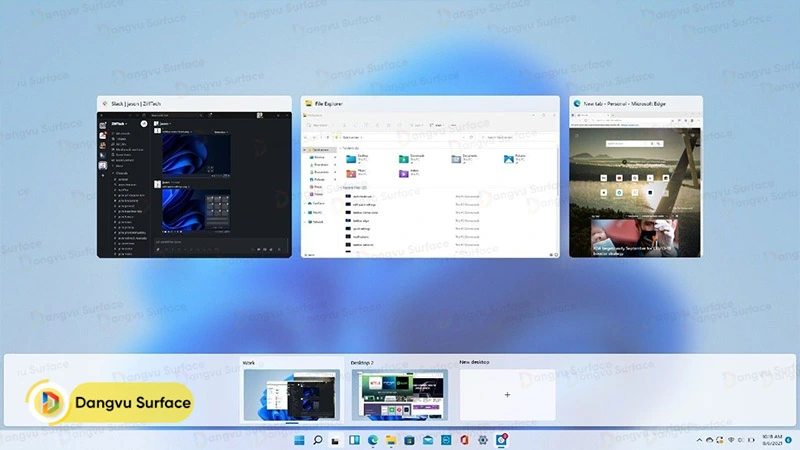 Hướng dẫn tạo màn hình desktop ảo bằng Task View trên Surface Windows 11