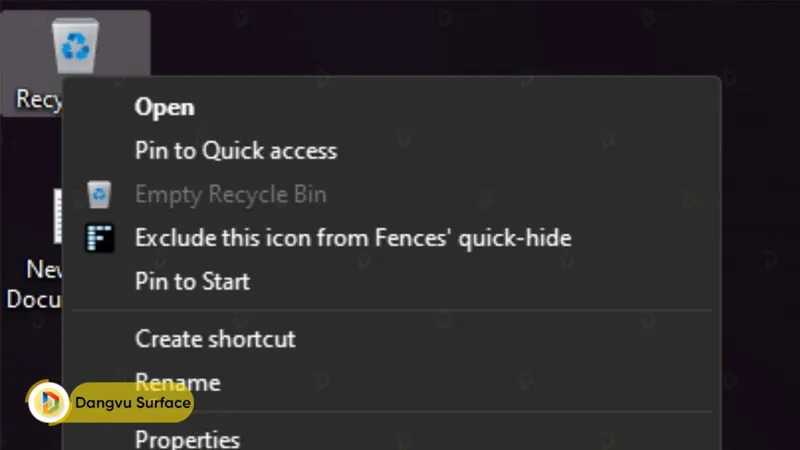 Tạo một mục trên trang chủ File Explorer trong phần "Quick access".