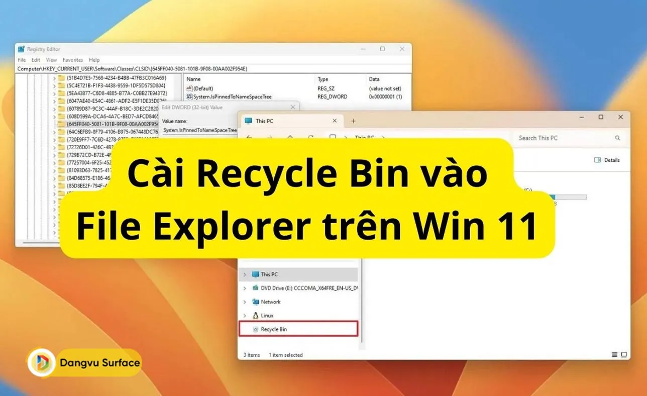 Cách Thêm Recycle Bin Vào File Explorer Trên Windows 11