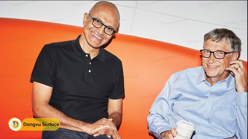 Satya Nadella và Bill Gates