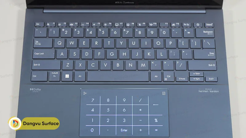 Trackpad tích hợp bàn phím NumPad ảo đặc trưng nhà ASUS