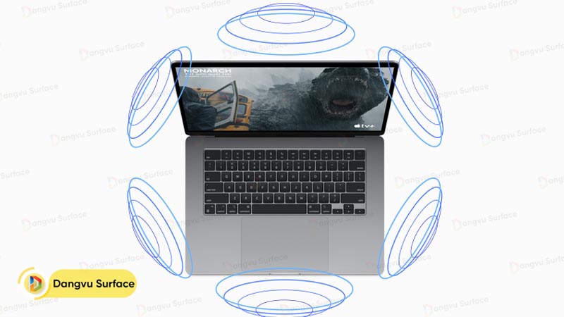 Macbook Air 15 inch sống động với hệ thống âm thanh 6 loa