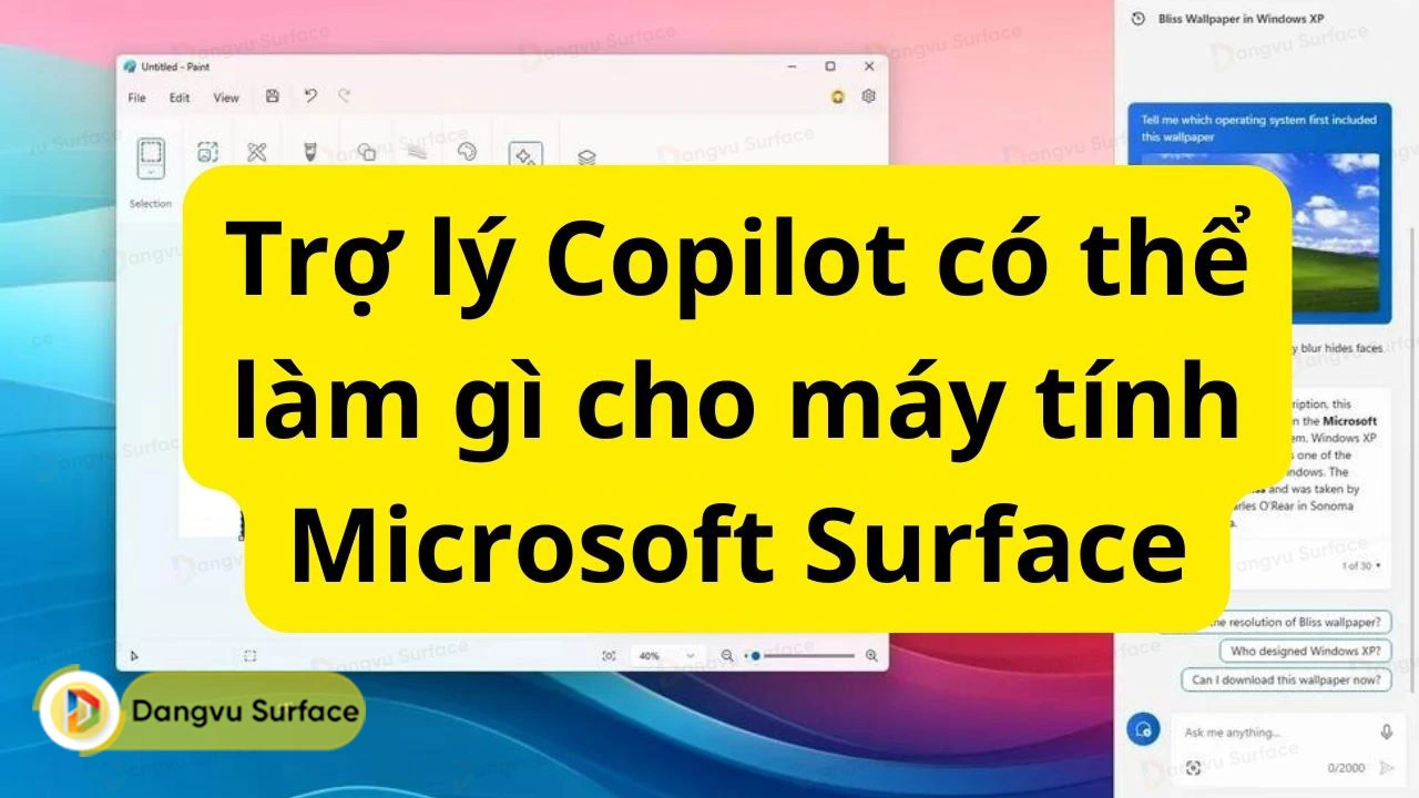 Đây là những thứ Microsoft Copilot có thể làm cho máy tính Surface của bạn